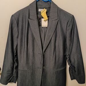 Calvin Klein Grayish Blue Suit Combo